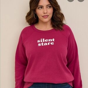 Silent Stare Red Sweatshirt